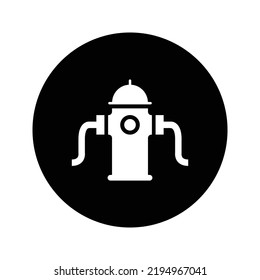 Fire hydrant icon. Rounded vector graphics.