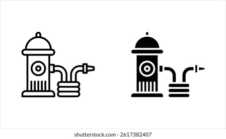 Fire Hydrant icon set. water hydrant symbol, vector illustration on white backgroun