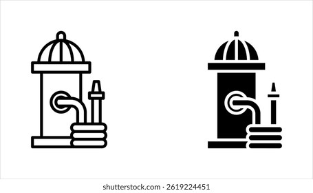 Fire Hydrant icon set. water hydrant symbol, vector illustration on white backgroun