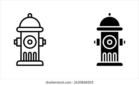 Fire Hydrant icon set. water hydrant symbol, vector illustration on white backgroun
