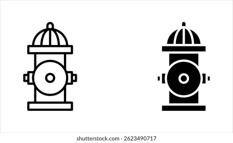 Fire Hydrant icon set. water hydrant symbol, vector illustration on white backgroun