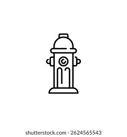 Fire hydrant icon. Simple fire hydrant icon for social media, app and web design. Vector illustration.