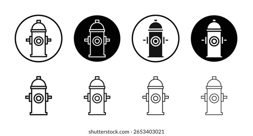 Fire hydrant icon simple vector isolated symbol