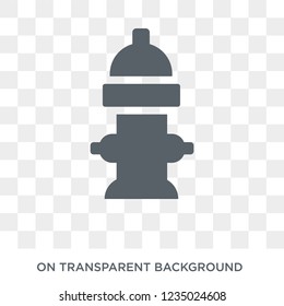 Fire hydrant icon. Trendy flat vector Fire hydrant icon on transparent background from nature collection. 