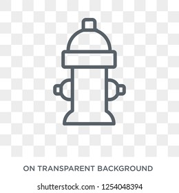 Fire hydrant icon. Trendy flat vector Fire hydrant icon on transparent background from nature collection. High quality filled Fire hydrant symbol use for web and mobile