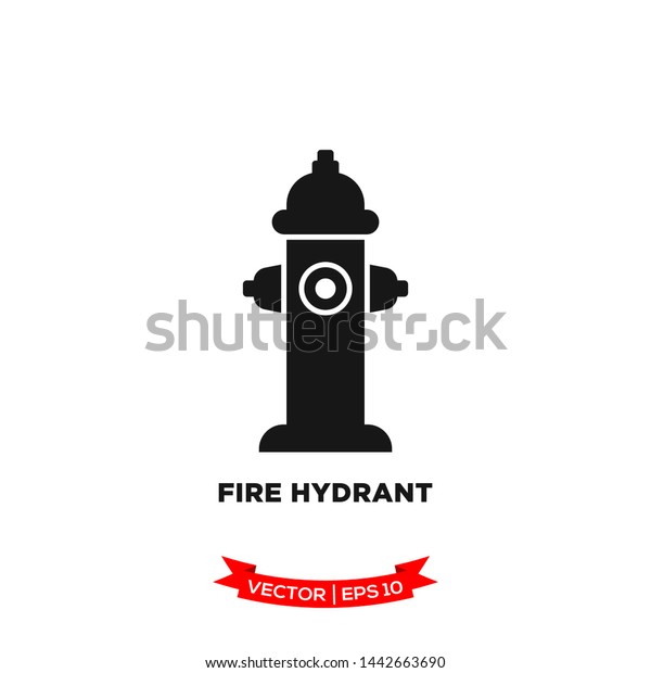 Fire Hydrant Icon Trendy Flat Style Stock Vector Royalty Free 1442663690