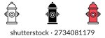 Fire hydrant icon vector. safety and emergency symbol. vector illustration.