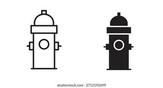 Vector de icono de hidrante de fuego, símbolo, ilustraciones de logotipo