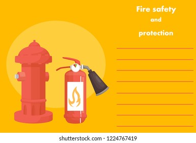 fire hydrant illustration about fire safety