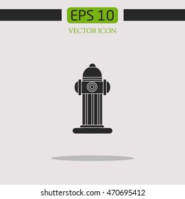 fire hydrant isolated vector colored icon