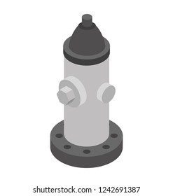 Fire hydrant isometric icon