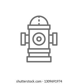 Fire hydrant line icon.