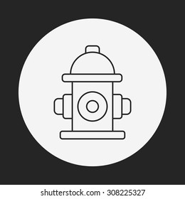 Fire Hydrant Line Icon