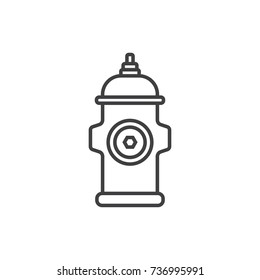 Fire hydrant line icon.