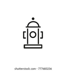 Fire hydrant line icon
