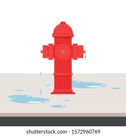 Fire Hydrant on the fall. wallpaper. free space for text. Fire Hydrant on the road.