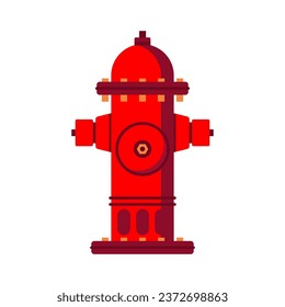 Fire hydrant on white background