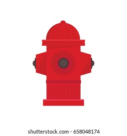 Fire hydrant on white background.