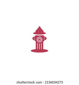 Fire hydrant pillar icon design template vector