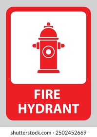 Fire Hydrant Safety Signage, Fire Hydrant Located Here Sign