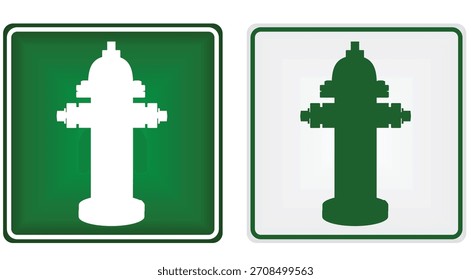 Signo de la boca de incendios. Ilustración vectorial	
