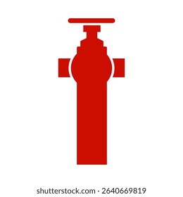 Fire hydrant silhouette stencil template for cutting programs vector clipart isolated