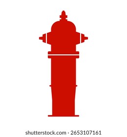 Plantilla de plantilla de silueta de hidrante de fuego. Diseño de Vector versátil para programas de señalización y corte de obras de arte