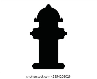 Fire hydrant silhouette vector art