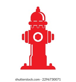 Fire hydrant symbol icon, logo vector illustration design template