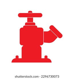 Icono de símbolo del hidrante de fuego, plantilla de diseño de ilustración del vector de logotipo