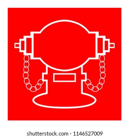 Fire Hydrant Symbol Sign, Vector Illustration, Isolate On White Background Label. EPS10