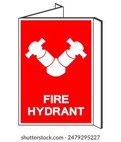 Fire Hydrant Symbol Sign, Vector Illustration, Isolate On White Background Label. EPS10 