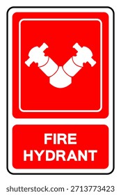 Symbol für einen Hydranten, Vektorgrafik, einzeln auf weißem Hintergrund. EPS10 