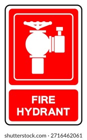 Fire Hydrant Symbol Sign ,Vector Illustration, Isolate On White Background Label .EPS10