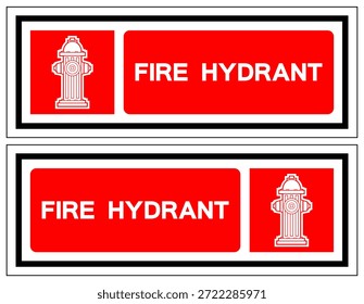 Symbol für einen Hydranten, Vektorgrafik, einzeln auf weißem Hintergrund.EPS10