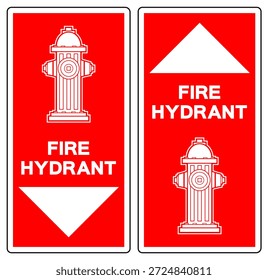Signo De Símbolo De Hidrante De Fuego, Ilustración vectorial, Aislado En La Etiqueta De Fondo Blanco. EPS10