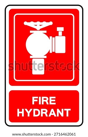 Fire Hydrant Symbol Sign ,Vector Illustration, Isolate On White Background Label .EPS10