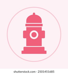 Fire hydrant trendy icon capable abstract beautiful vector illustration colorful artwork design.eps