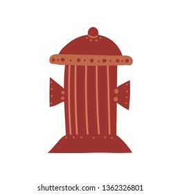 Fire Hydrant, Urban Architecture Design Element Vector Illustration