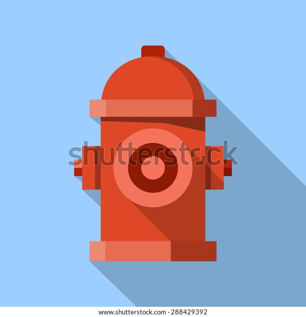 Fire Hydrant .Vector Flat\
Icon