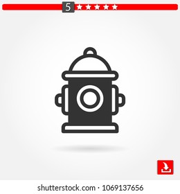 fire hydrant vector icon