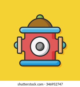 fire hydrant vector icon