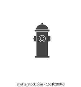 Fire hydrant vector icon on white isolated background. 