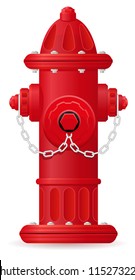 fire hydrant vector illustration isolated on white background