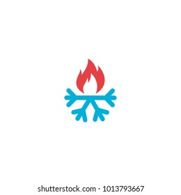 fire ice snow logo
 svg