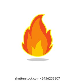 fire icon, burn background, illustration, symbol, design, vector