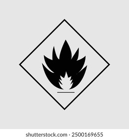 Fire icon, burning icon, can be changed color