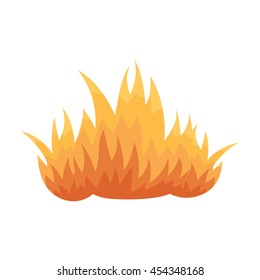 Fire icon cartoon style. Single silhouette fire equipment icon from the big fire Department set - stock vector