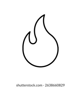 Fire icon. Colored vector illustration.
