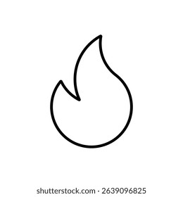 Fire icon. Colored vector illustraton.